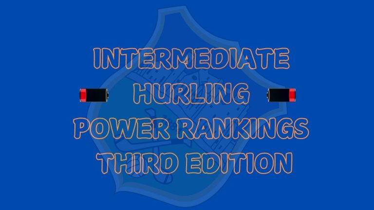 Tipperary Intermediate Club Hurling Power Rankings.