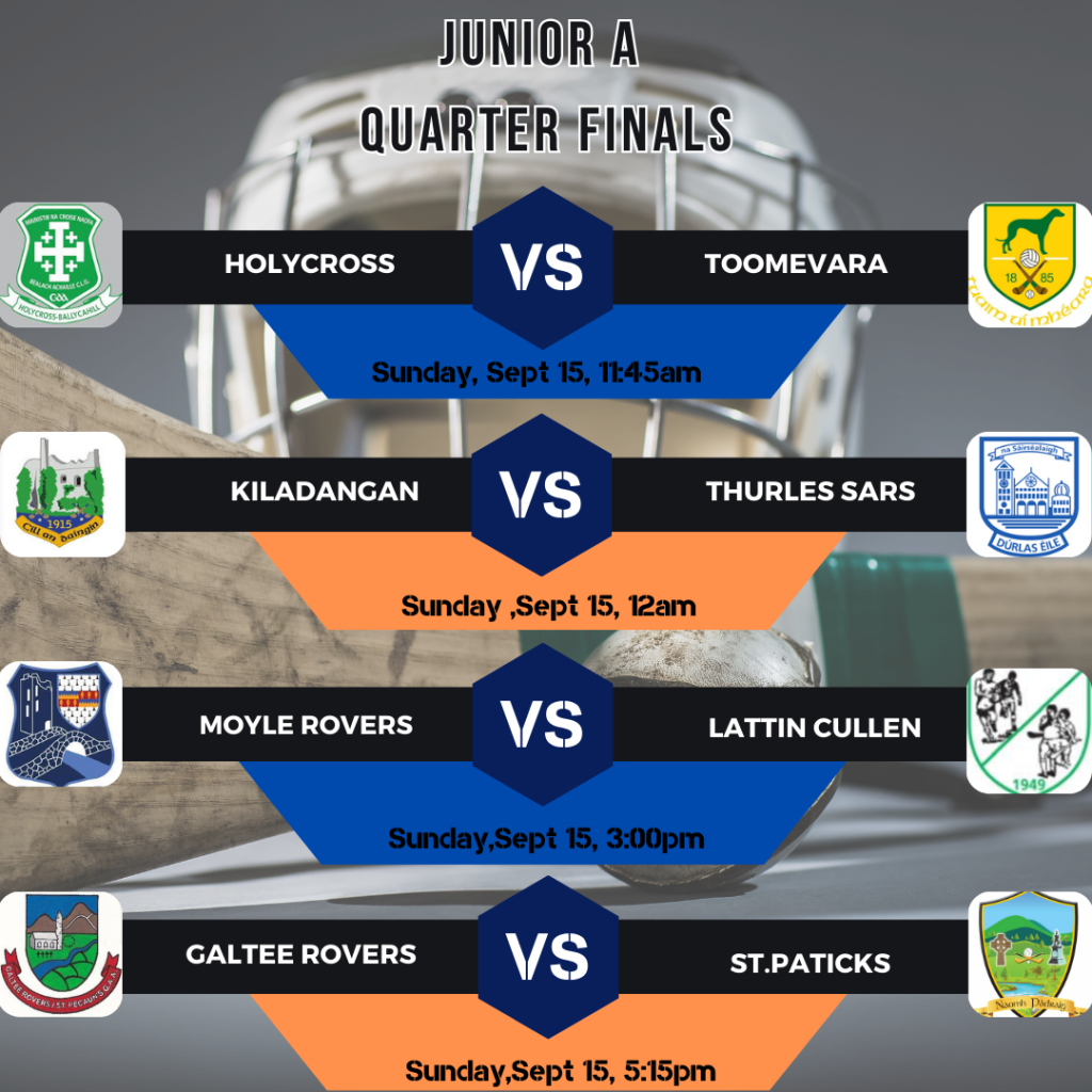 Junior A hc quarter finals